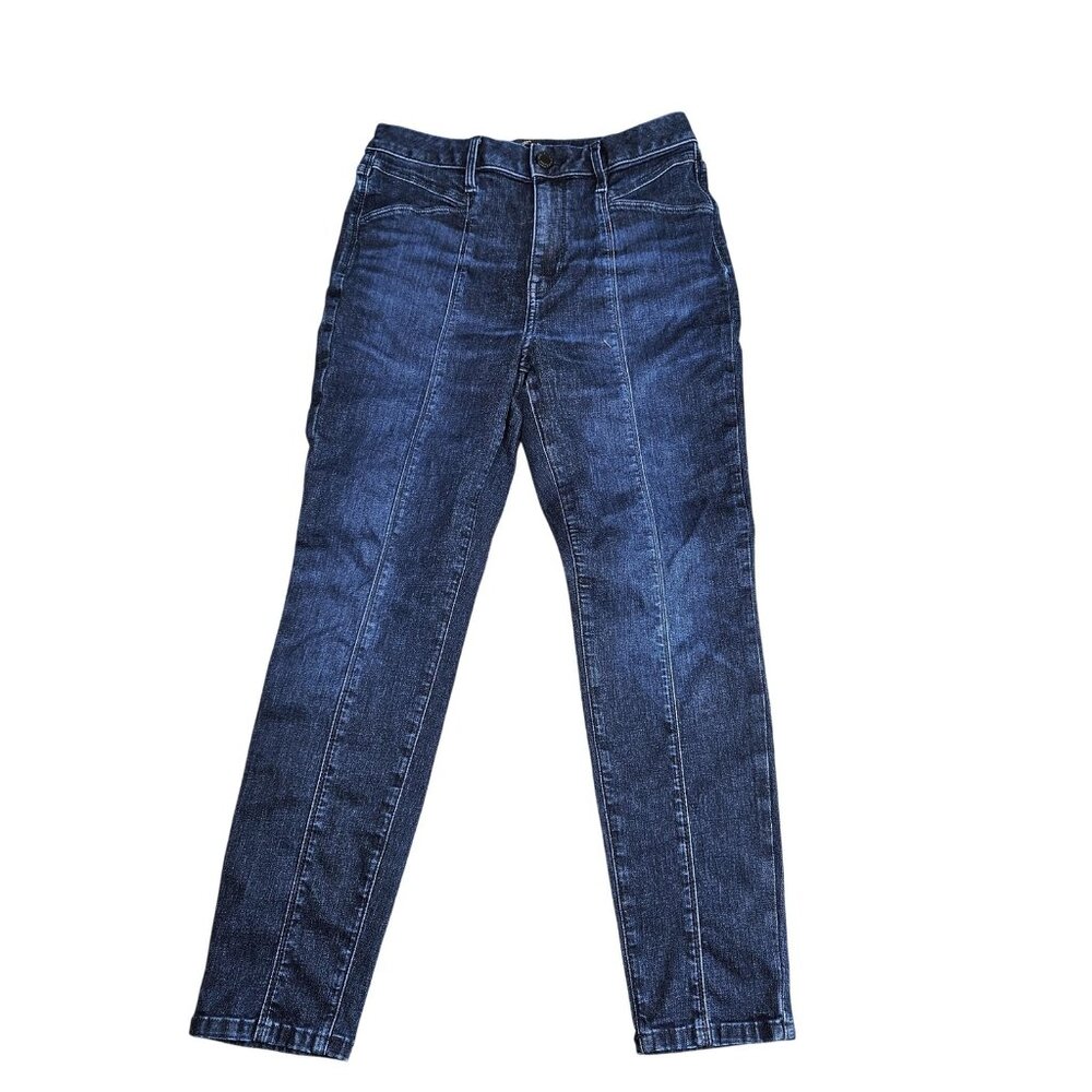 Simply Vera Vera Wang Skinny Ankle Jeans Womens 8 Blue Dark Wash Mid Rise Denim